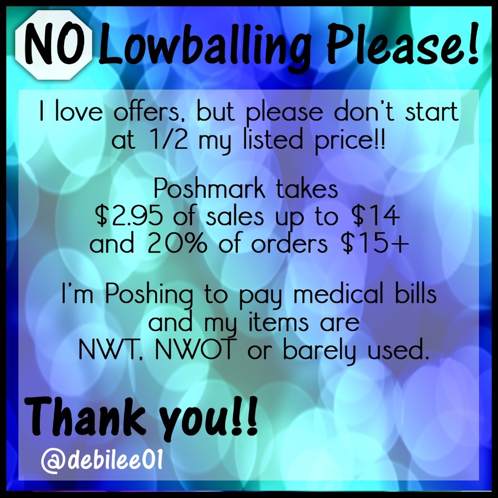 I accept REASONABLE offers ONLY!!